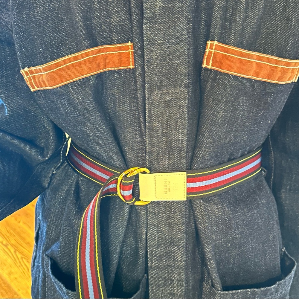 MARNI Denim Coat with Belt๐ธ - Picture 5 of 15